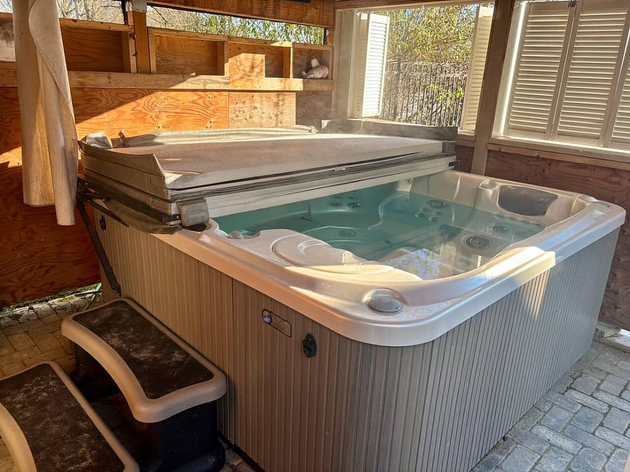 Covered Hot Tub