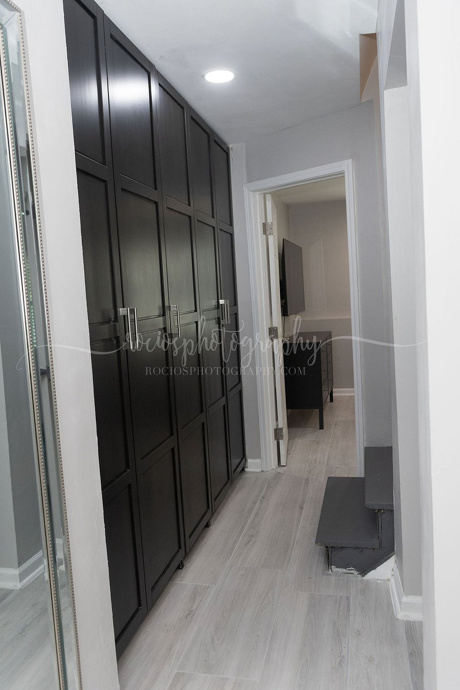 Built in closet and storage 