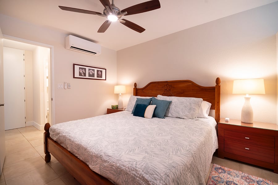 King-sized bed