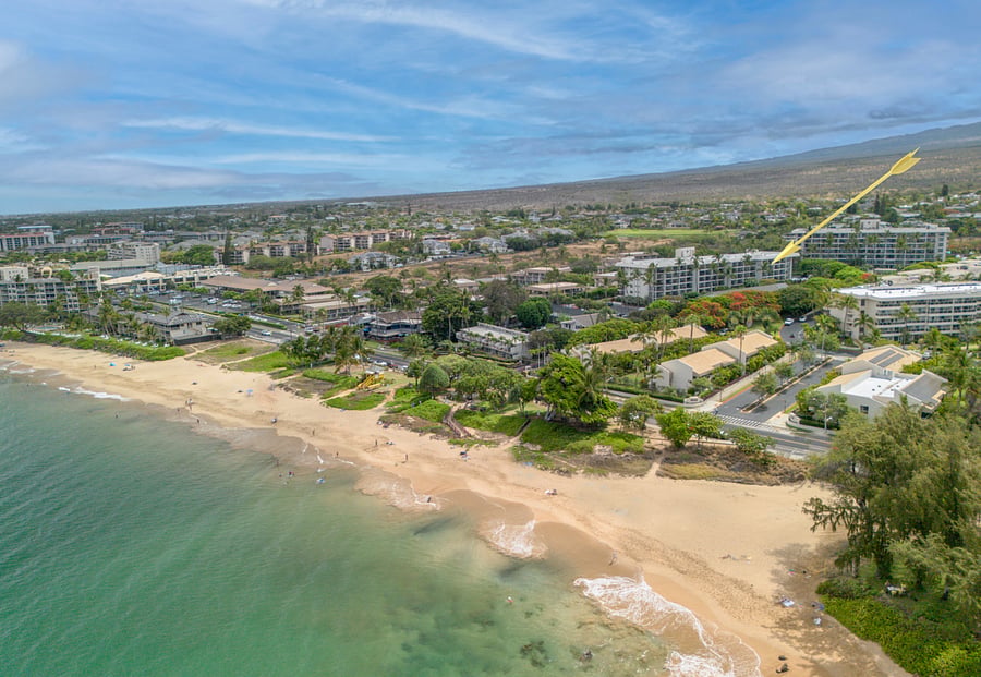 Across the street from Kamaole Beach Park II, one of Maui's best-loved beaches