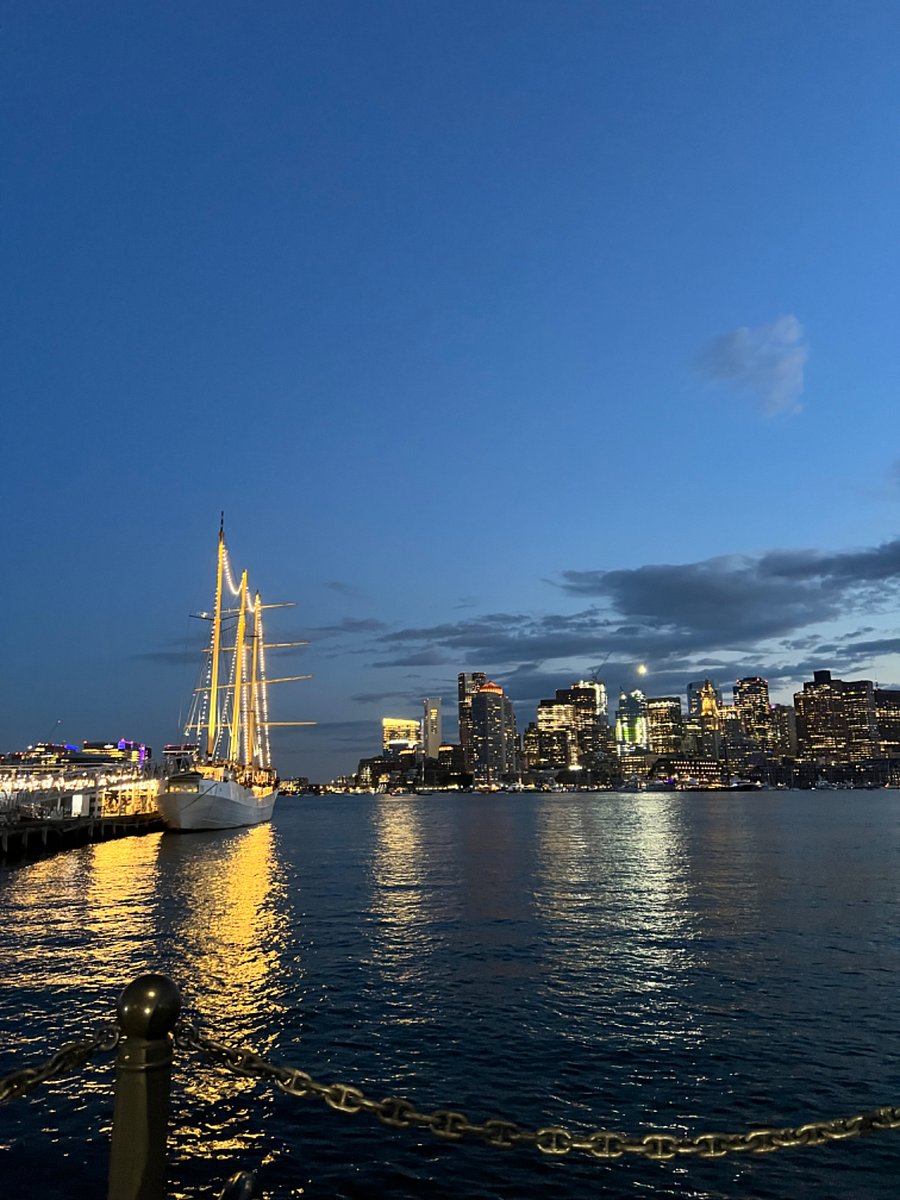 Tall ship three blocks away