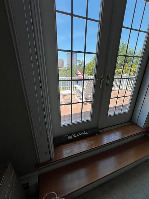 French Doors to your private balcony