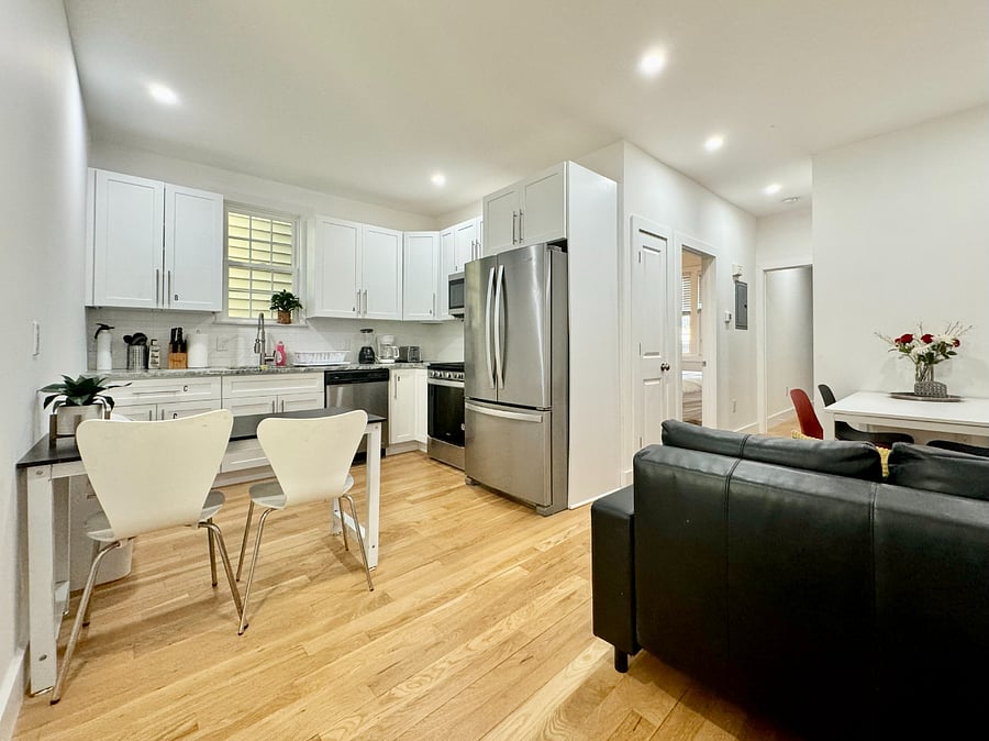 1st floor apartment great room including living /dining kitchen