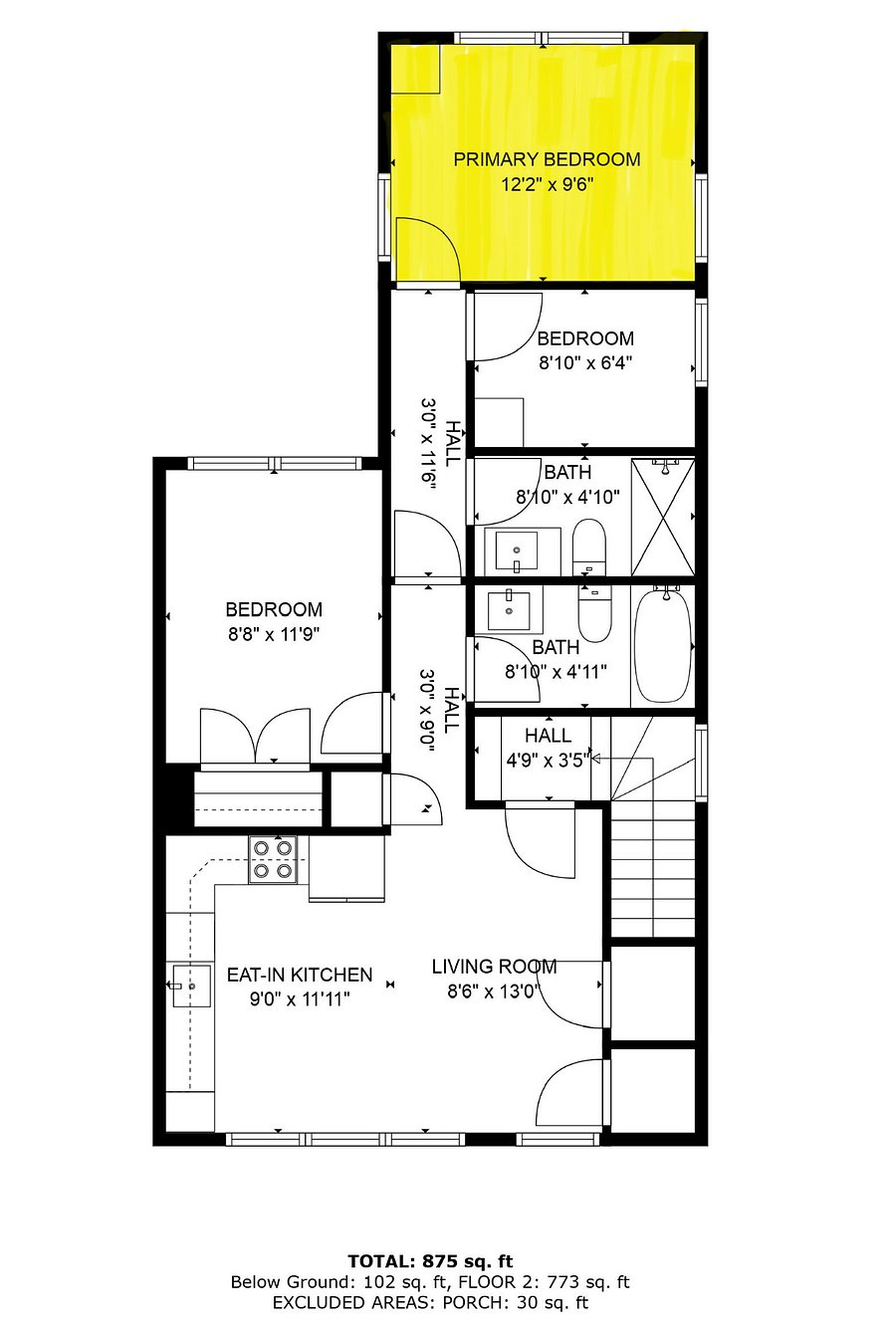 1st floor apartment floor plan.