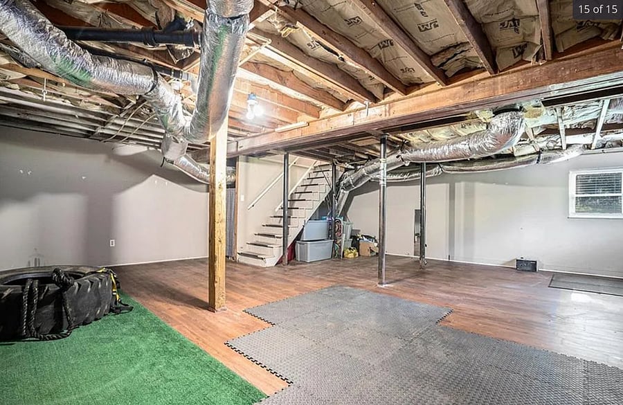 Basement w/In home Treadmill & Tire