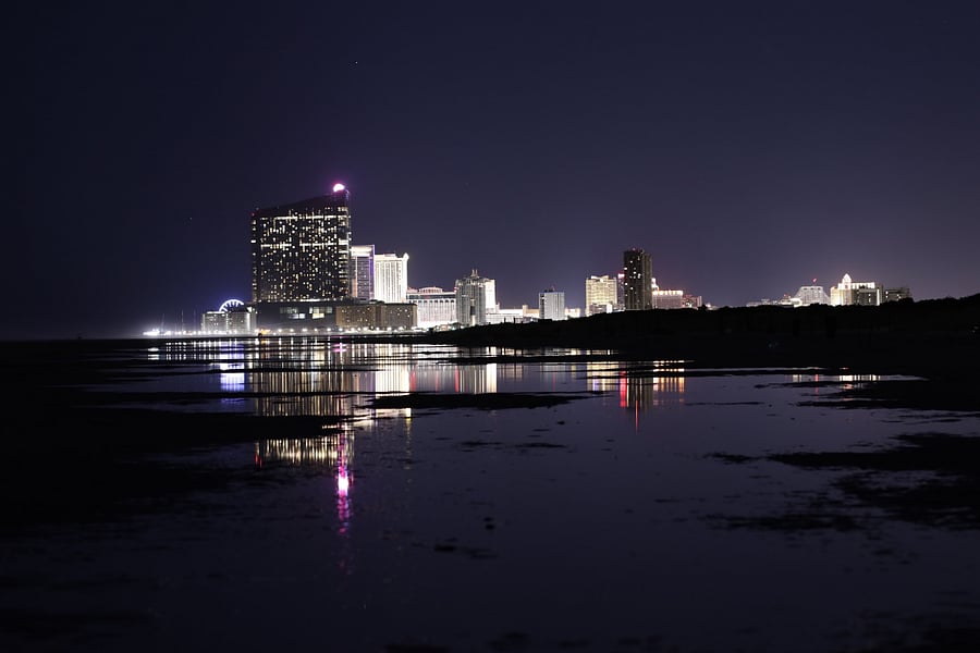 Atlantic City Skyline from the beach 2.5 blocks away from the house.