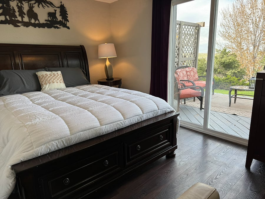 Bedroom #1 and private Patio