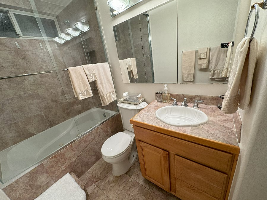Tri View Mirrored Medicine Cabinet provides lots of storage. 2 Drawer / 1 Door Vanity