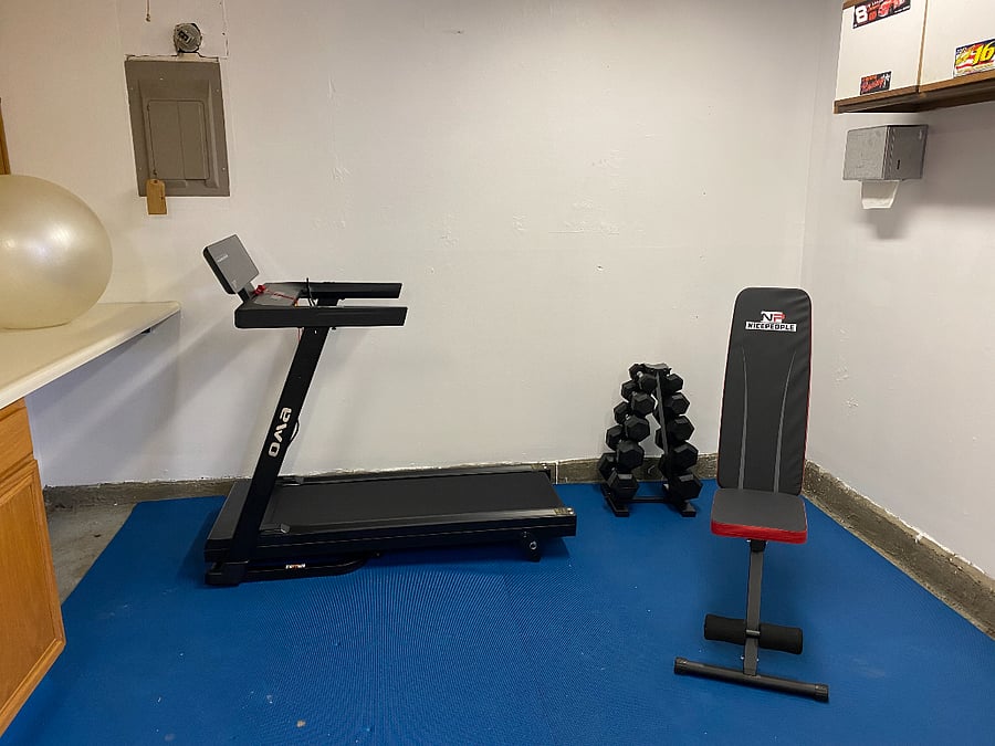 Get a workout in rain or shine without leaving the house. Who needs gym fees?!