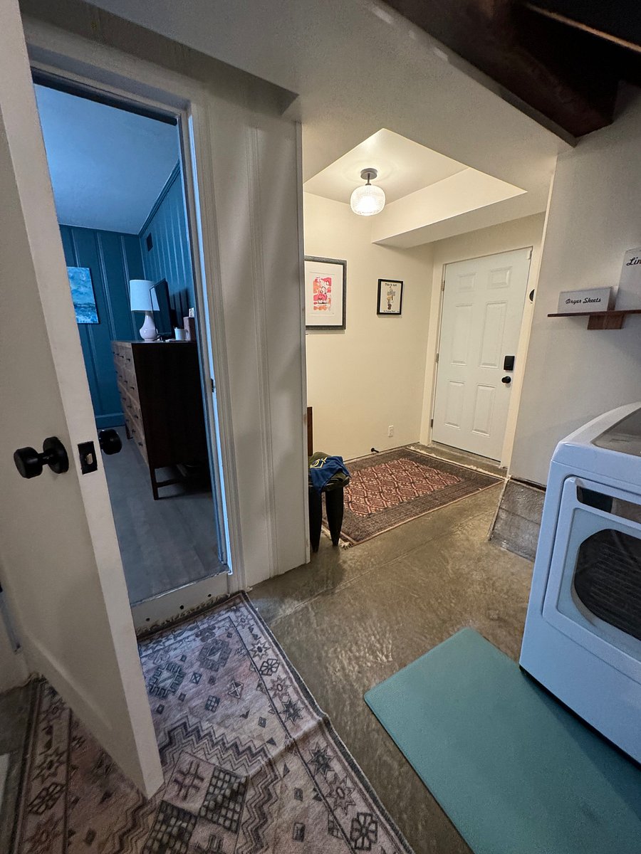 Room is downstairs with separate entry option