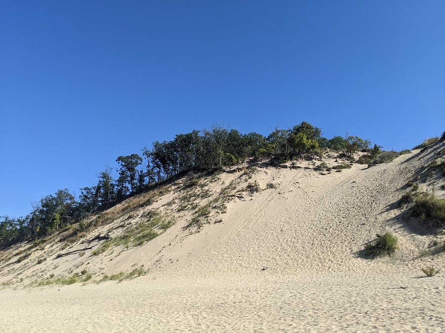 Central Beach Sand Dune, Indiana Dunes National Park. This is the closest beach to the house.