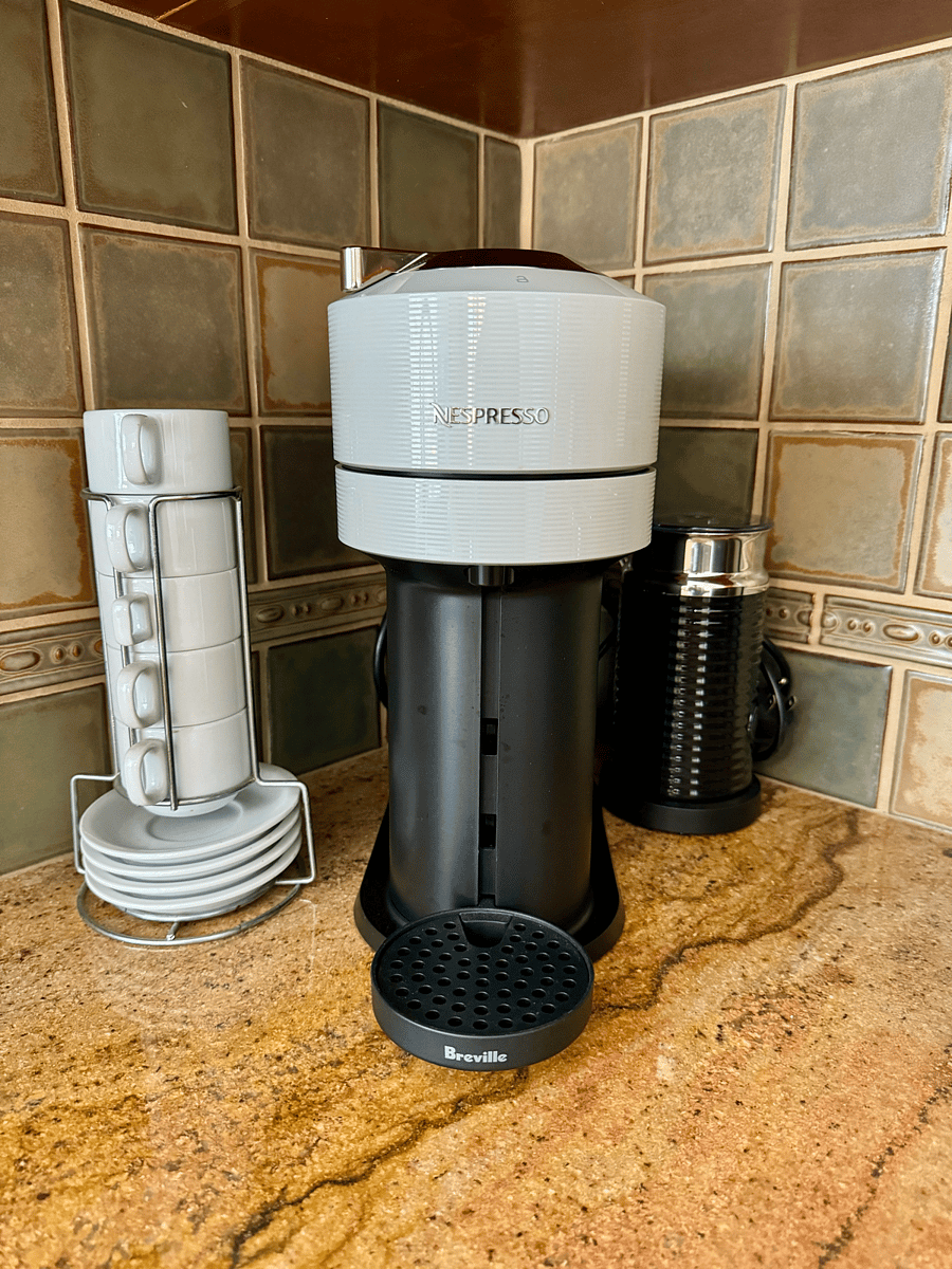 A Nespresso machine offers effortless coffee enjoyment with its single-serve convenience. Just pop in a capsule, press a button, and enjoy a perfect espresso or coffee in seconds. Its quick, consistent, and ideal for busy mornings or cozy breaks.