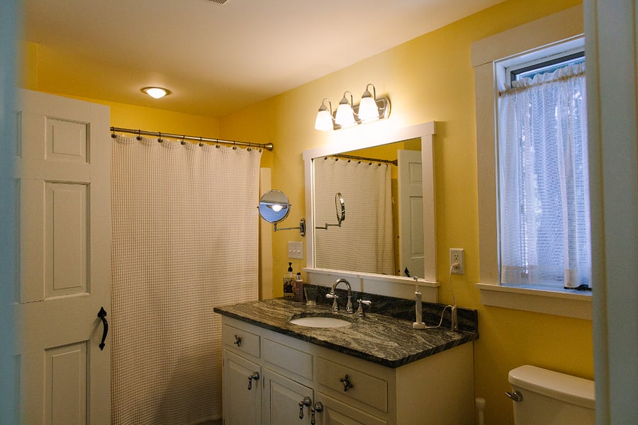 Downstairs full bathroom - attaches to downstairs bedroom and mudroom area