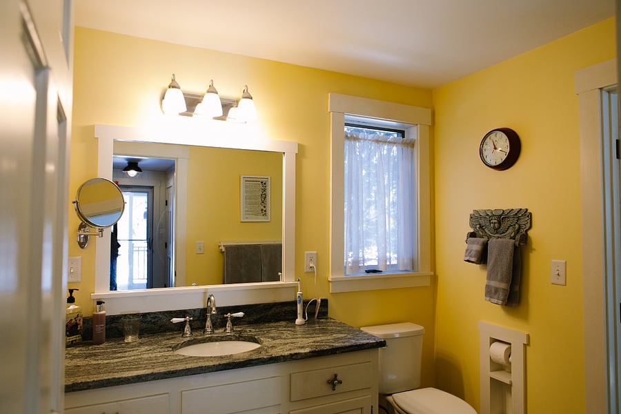 Downstairs full bathroom - attaches to downstairs bedroom and mudroom area