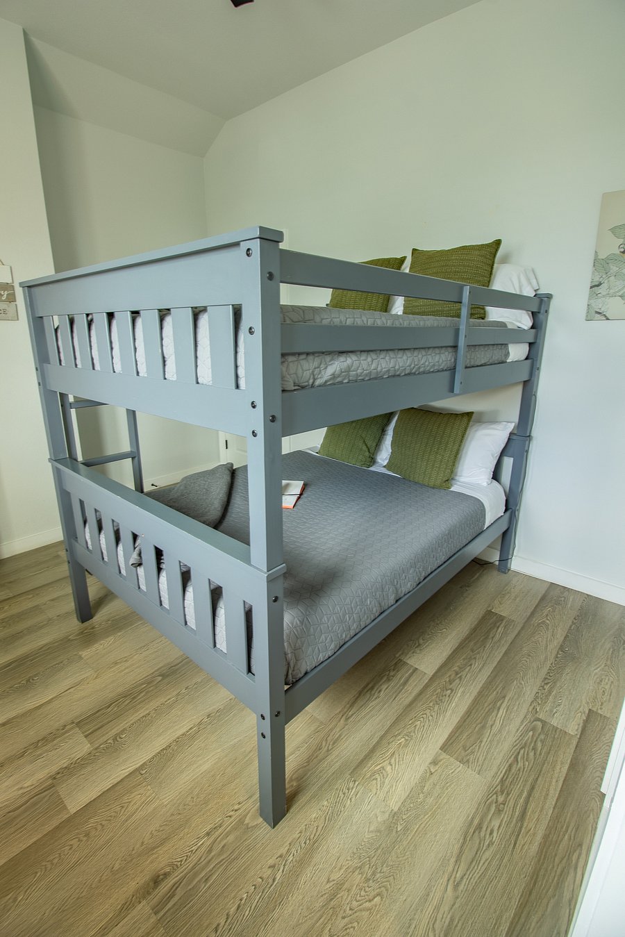 Spacious bunk beds designed for a restful stay.