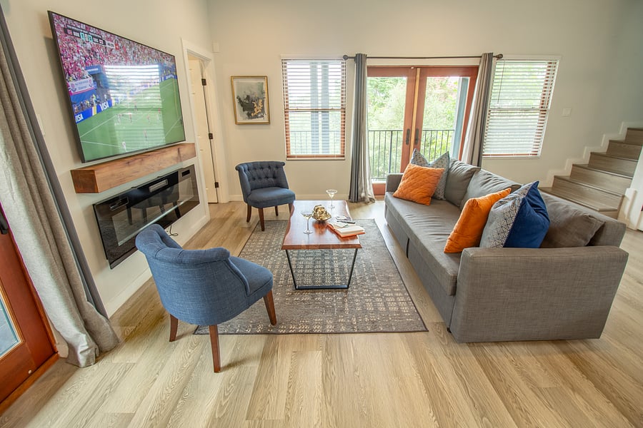 Cozy seating perfect for movie nights and meaningful moments.