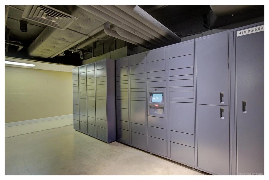 Amazon locker in the basement for deliveries 