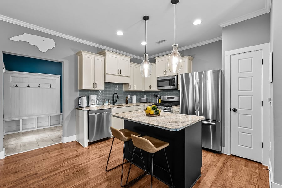Gorgeous kitchen with stainless steel appliances
