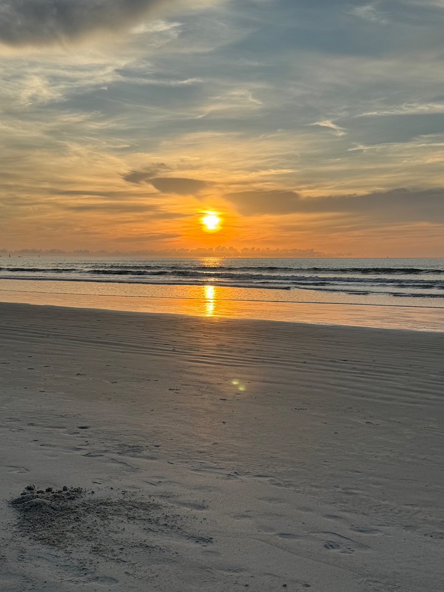 Sunrise in front of the community