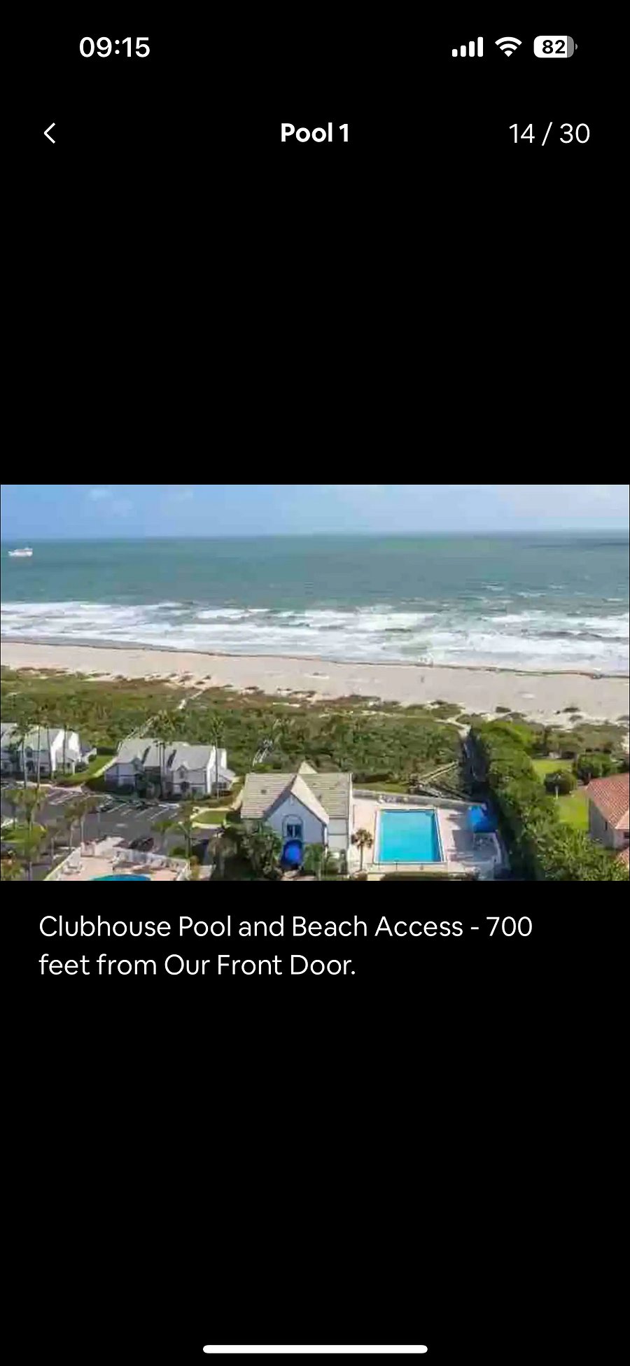 Arial view of one of the community pools