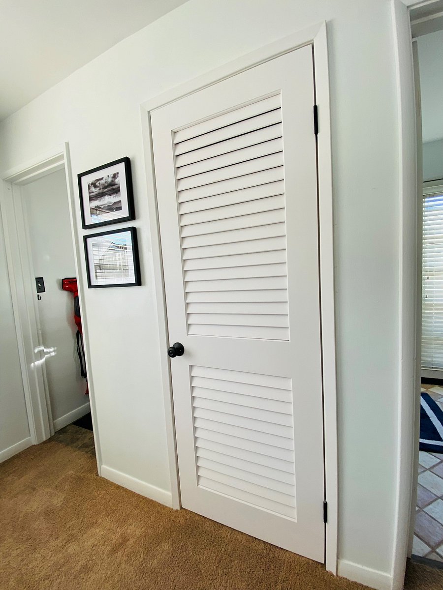 Interior laundry closet
