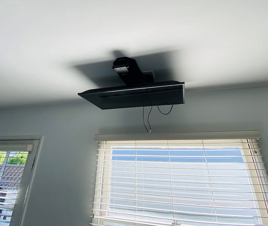 TV lift mount recessed