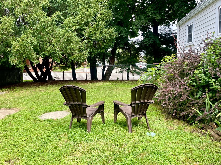 fenced in yard
