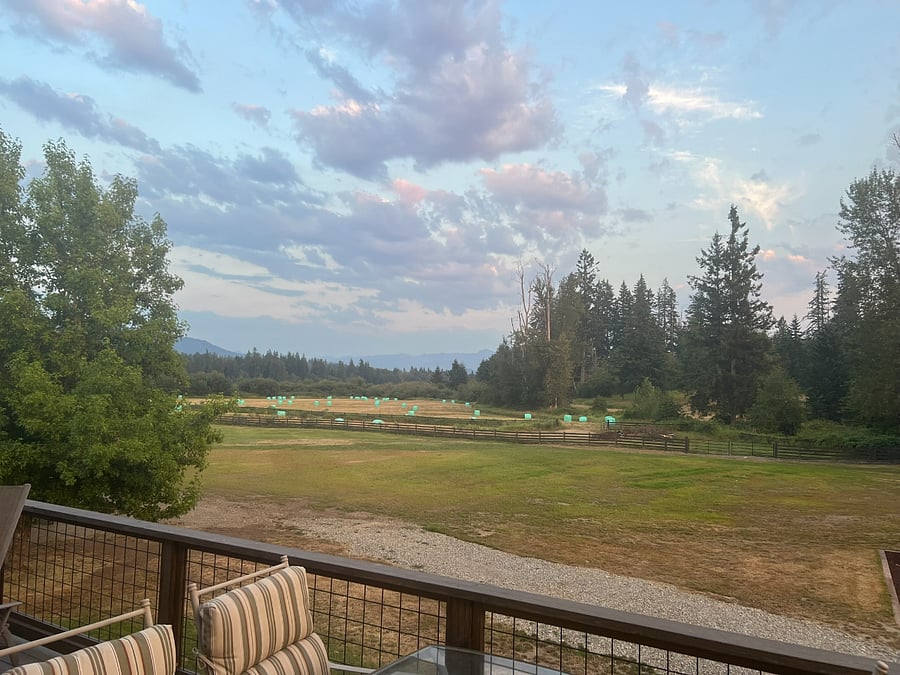 South east facing view of Cascade foothills