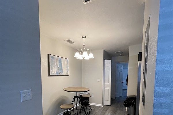 Savor meals or plan your day in a light-filled dining nook.