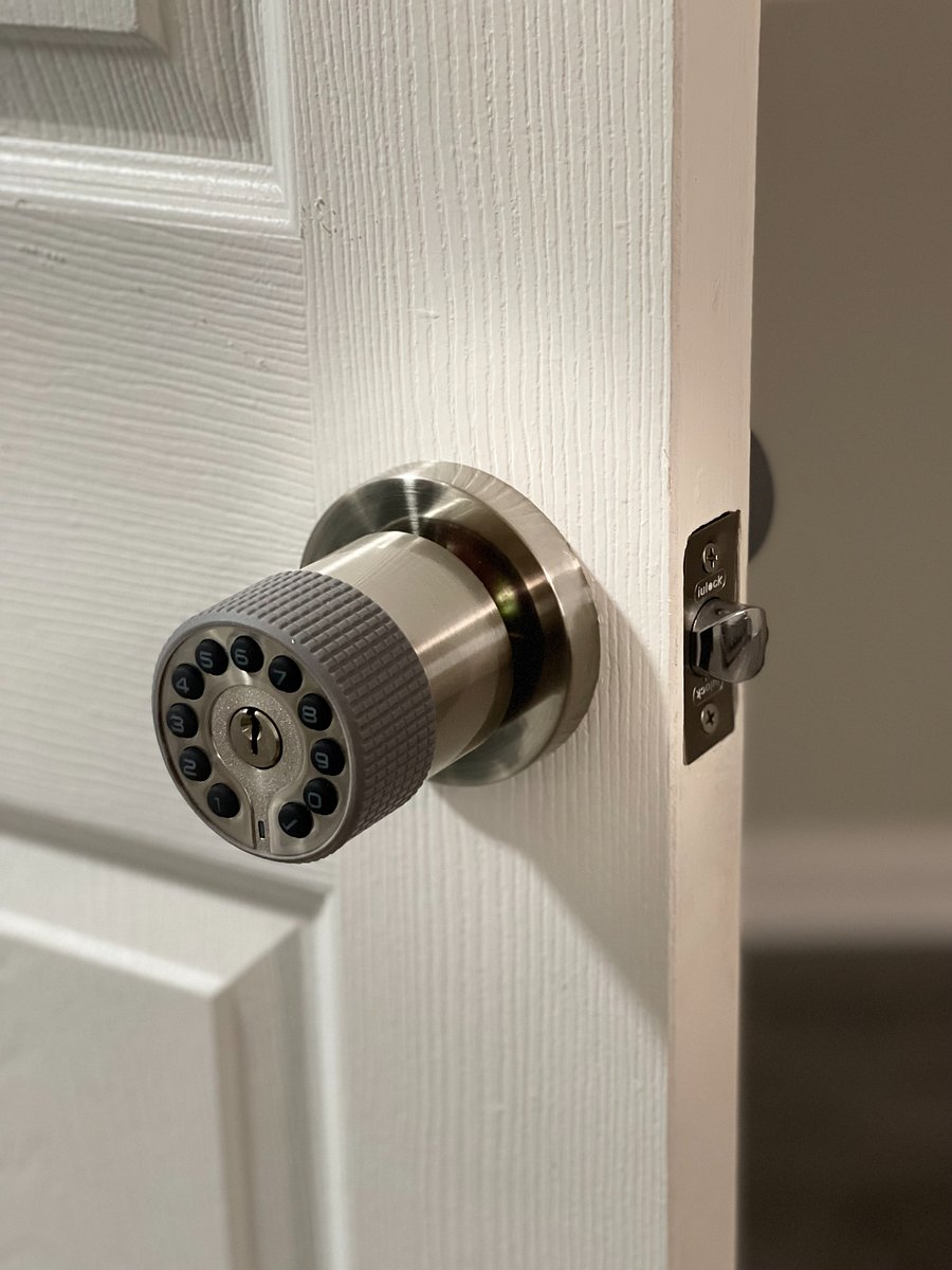 Maintain privacy with a combination lock to your bedroom door