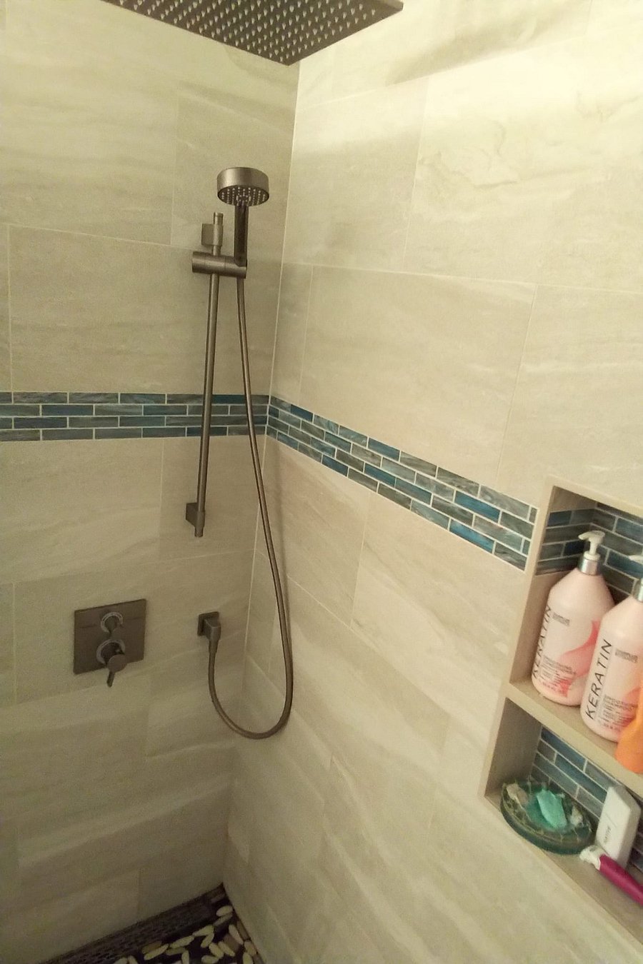 Remodeled rain shower.