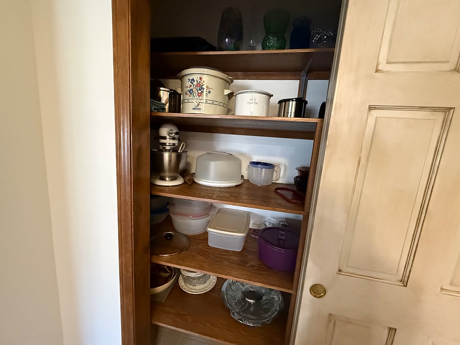 Full stocked kitchen pantry with appliances