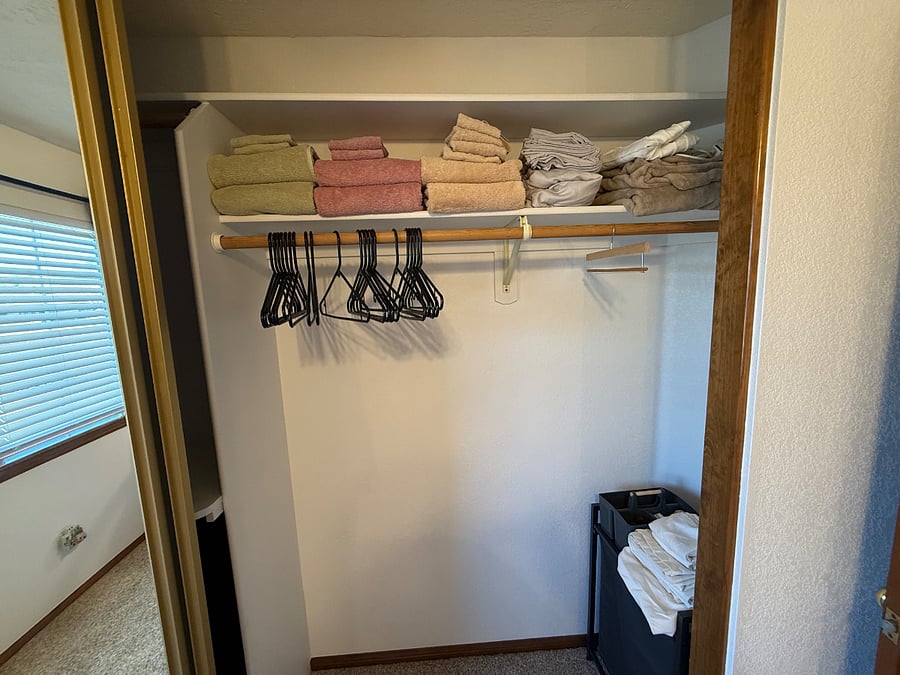 Bedroom #1 closet