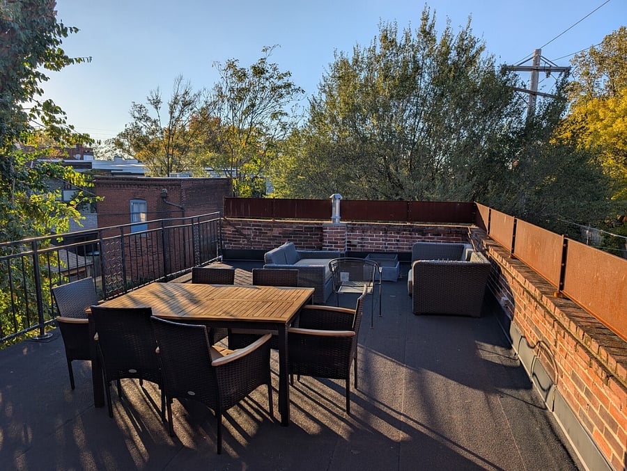 Roof top deck view