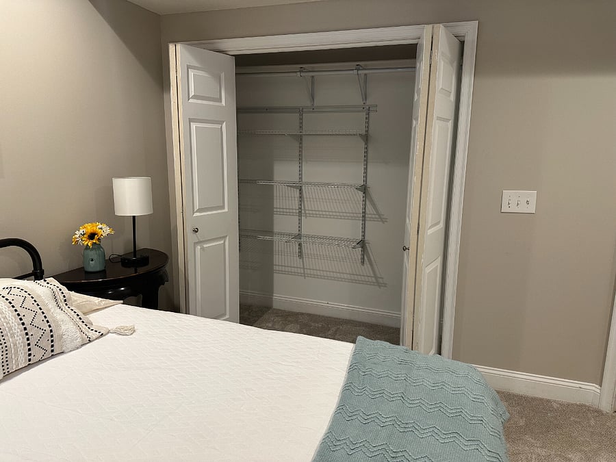 Bedroom closet organizer