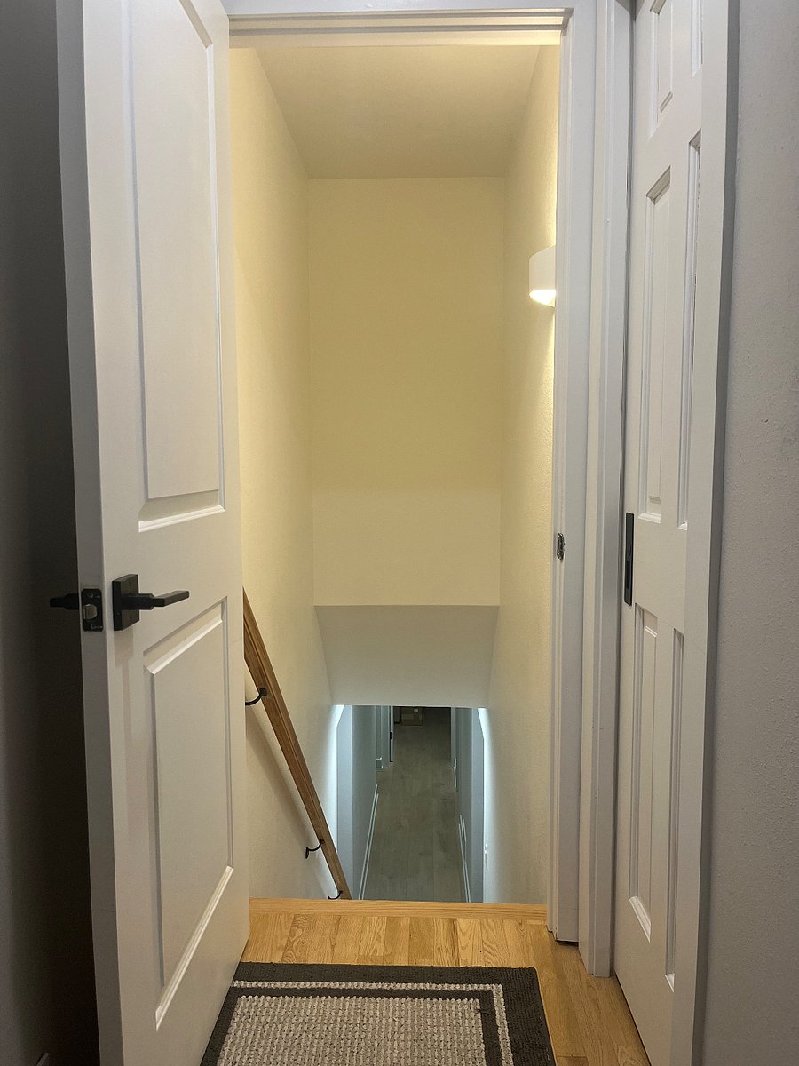 Private entry into house via garage.