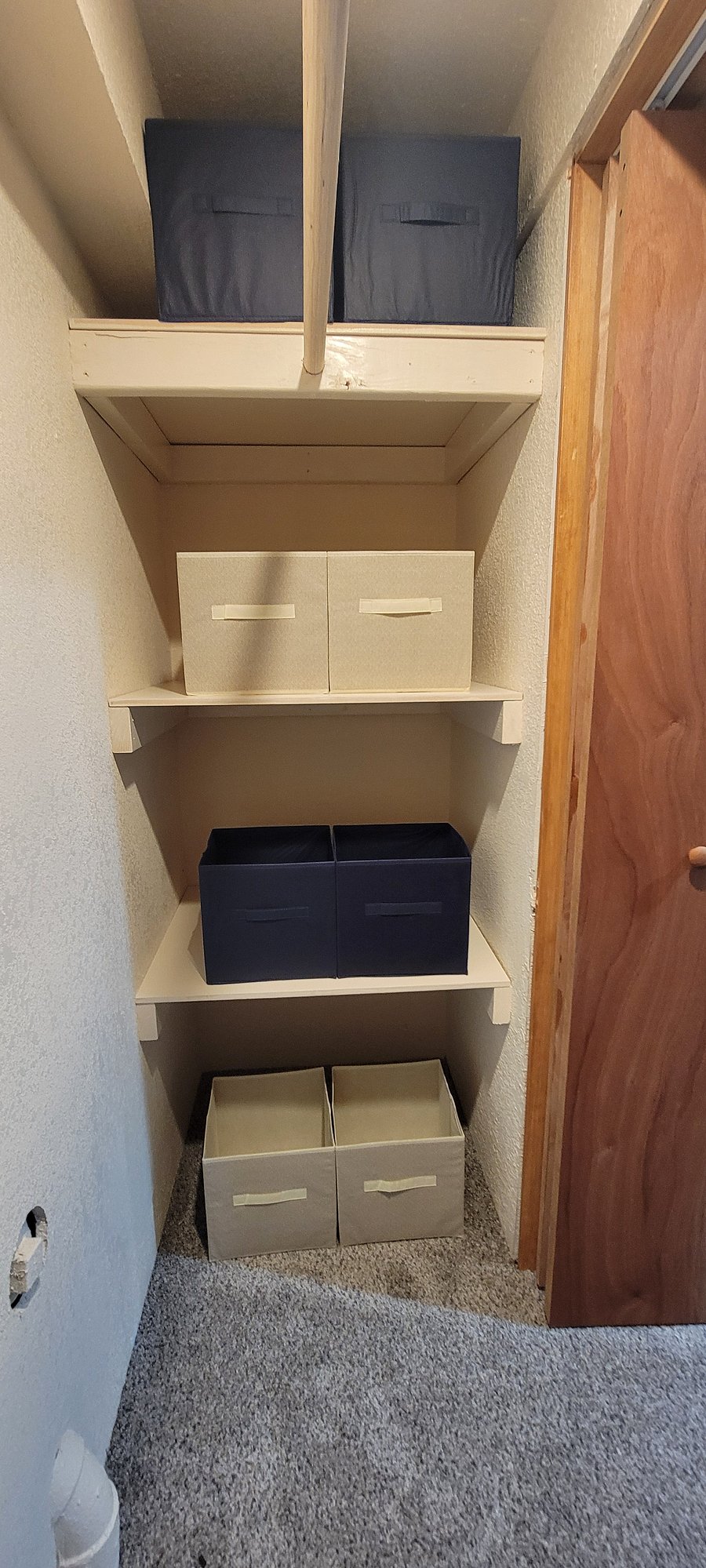 Shelving in closet