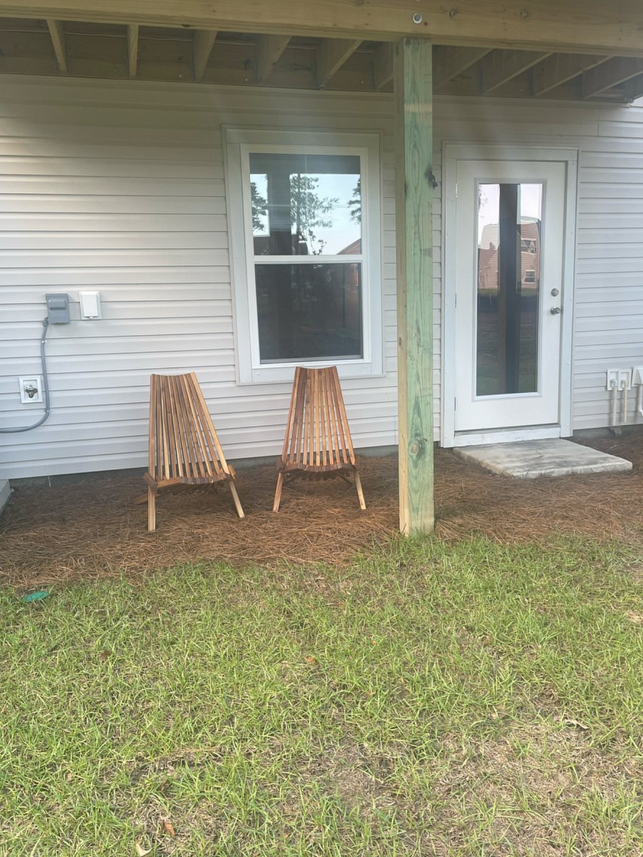This is your private entrance with private, shaded outdoor area.