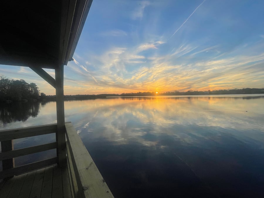 Fabulous sunsets on the dock!