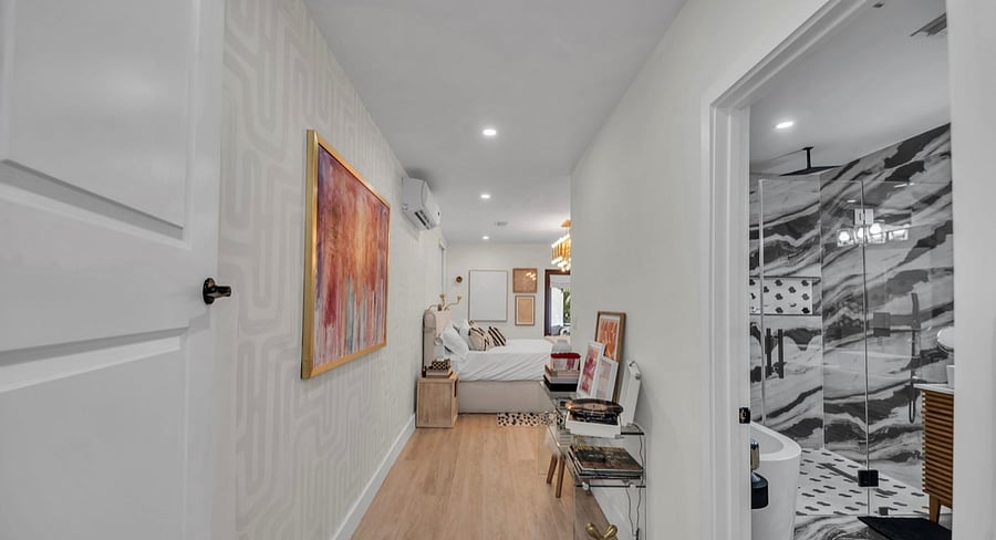 Entrance into Master bedroom and master bathroom