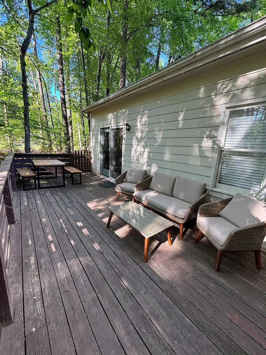 Patio deck layout