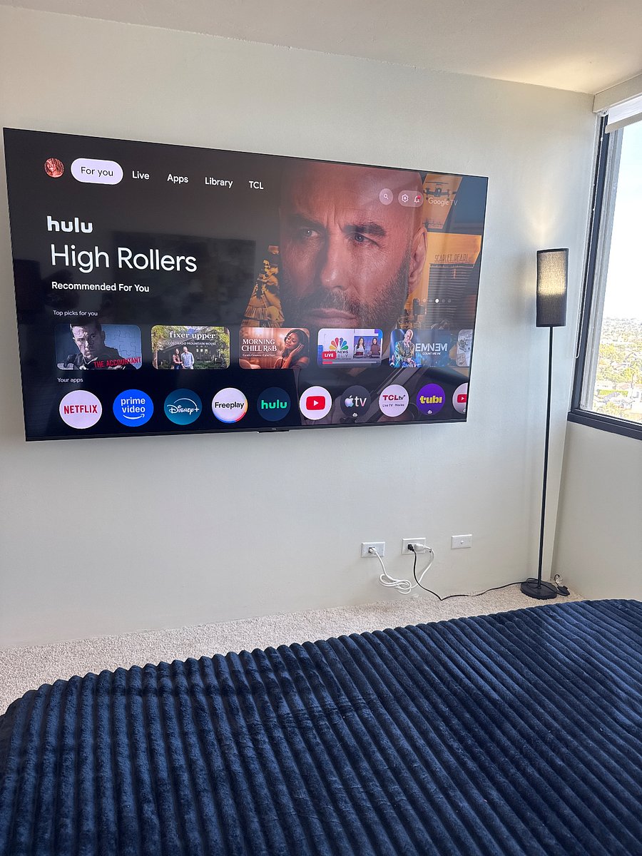 88-inch smart TV with Netflix.