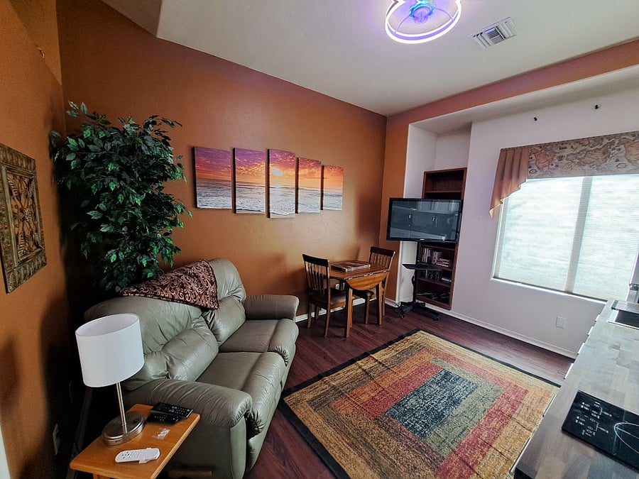 Living/Dining area view 1.