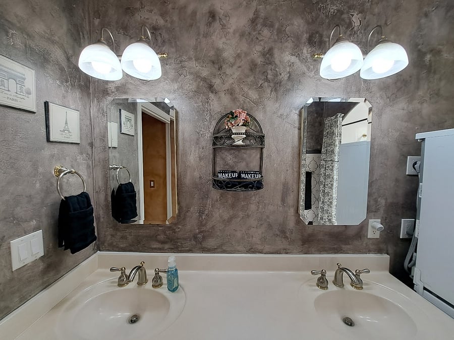 Bathroom with double vanity - view 1.