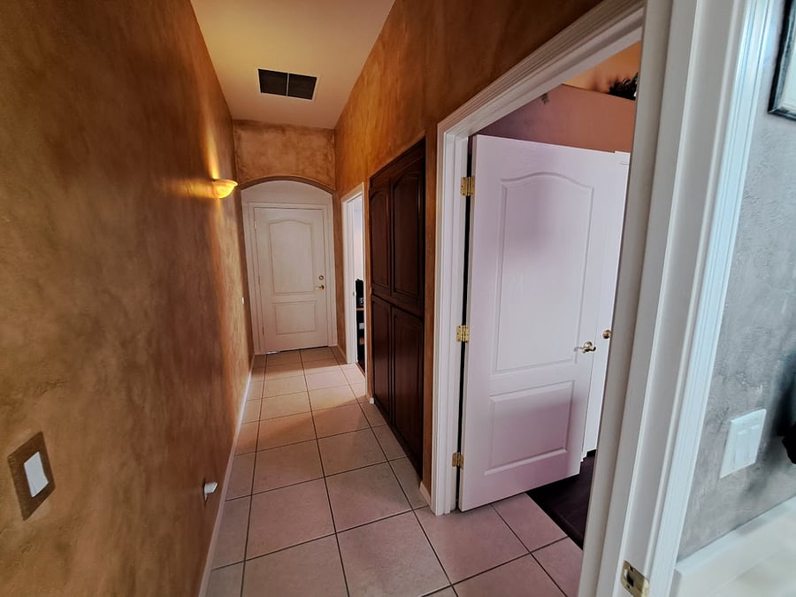 Guest quarters hallway.