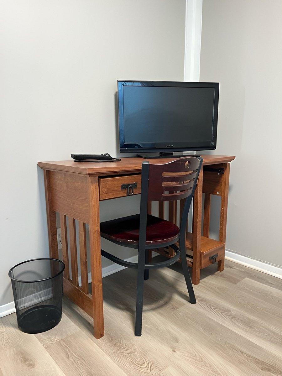 Dedicated workspace in bedroom 3 (monitor not included)