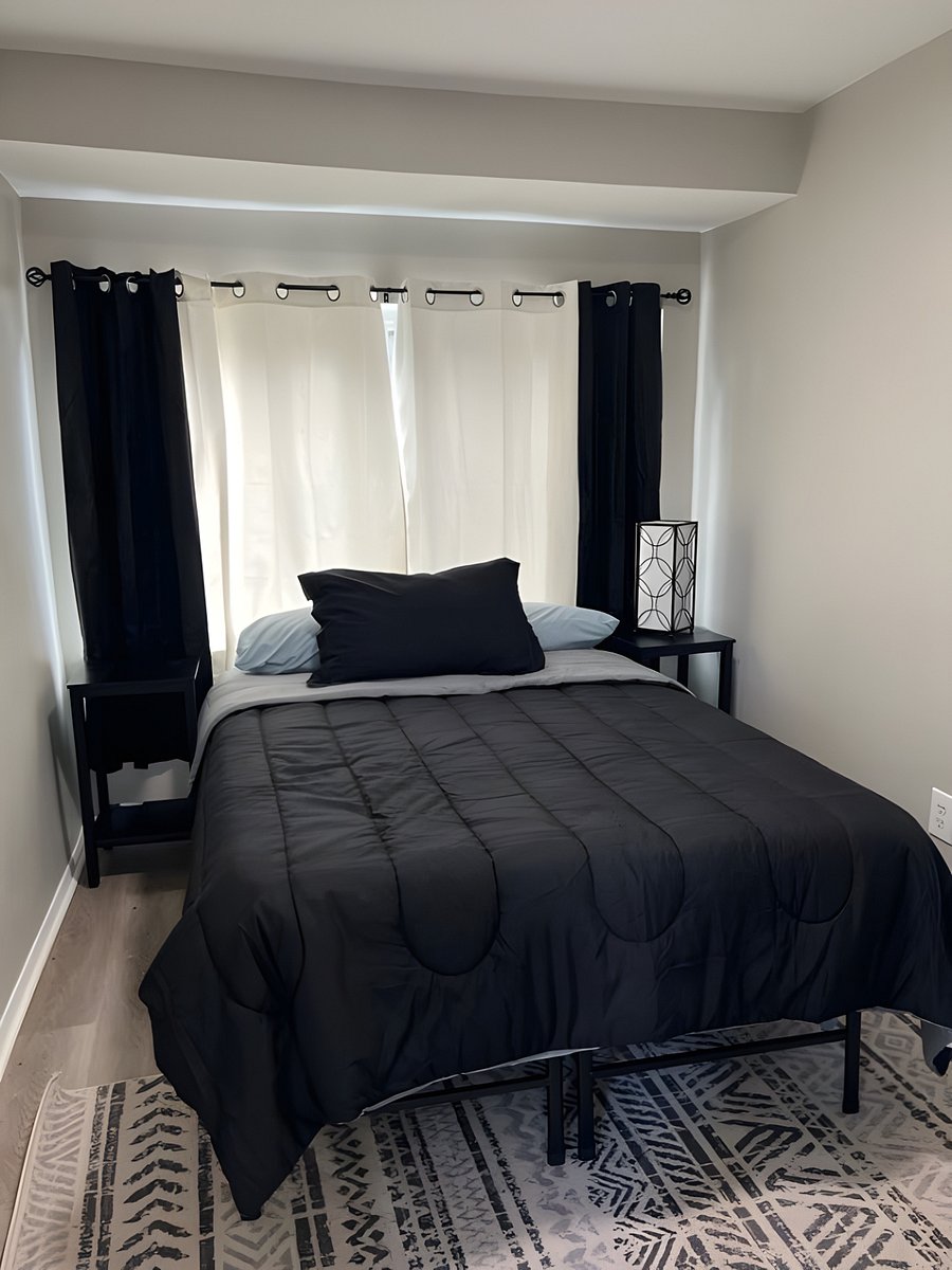 Bedroom 2: Double bed; sleeps 2, air conditioning, bed linens, clothing storage, hangers and heating