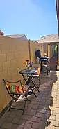Private Entry Path, chill n grill leads to backyard Sun Loungers and comfort! 