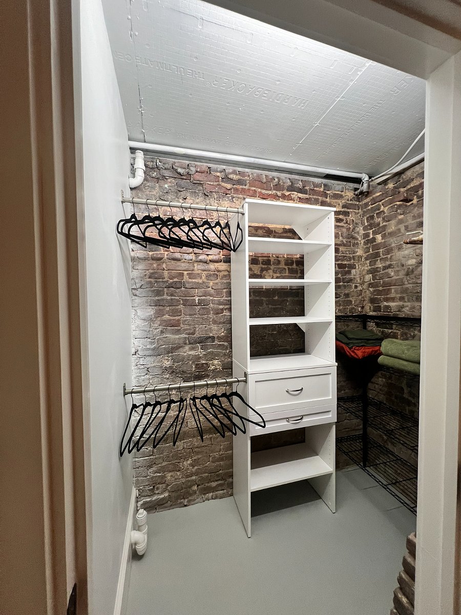 Large walk-in closet for your convenience.