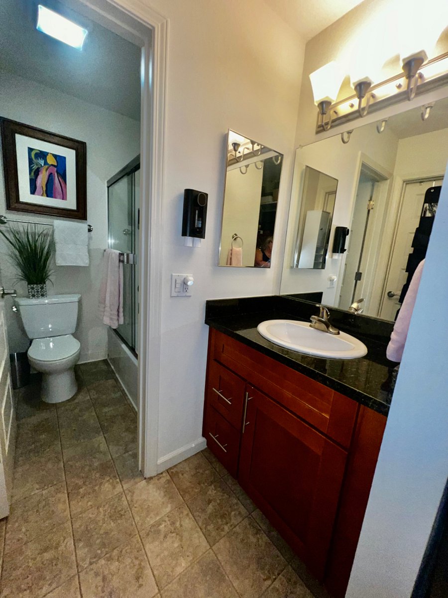 Separate changing area 